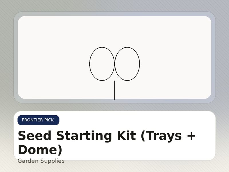 Seed Starting Kit (Trays + Dome)