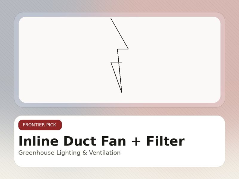 Inline Duct Fan + Filter