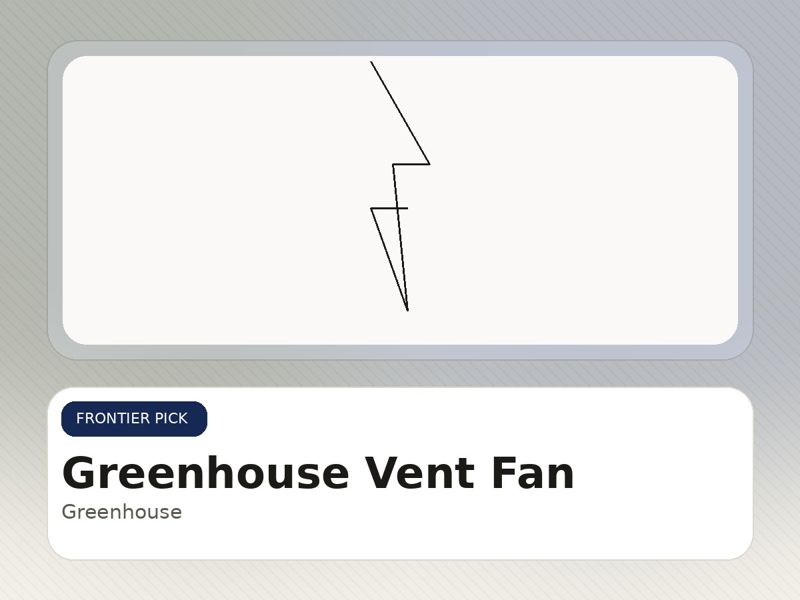 Greenhouse Vent Fan