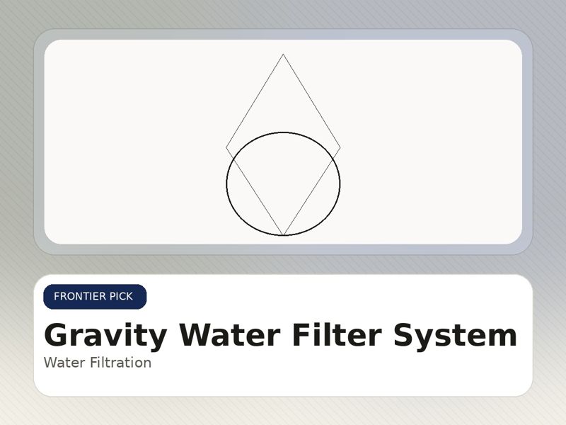 Gravity Water Filter System