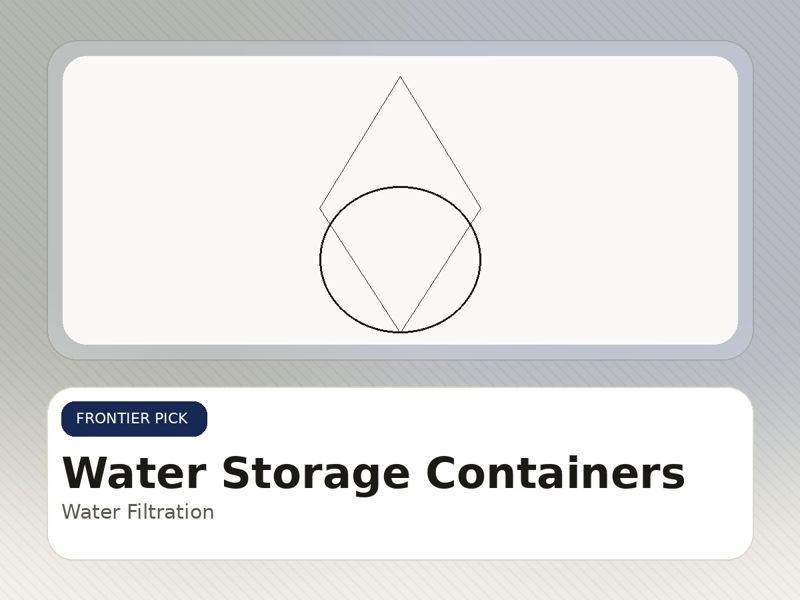 Water Storage Containers